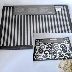 NWT Reversible Placemats Set of 4 - Suburban Home by Duralee - Charcoal …